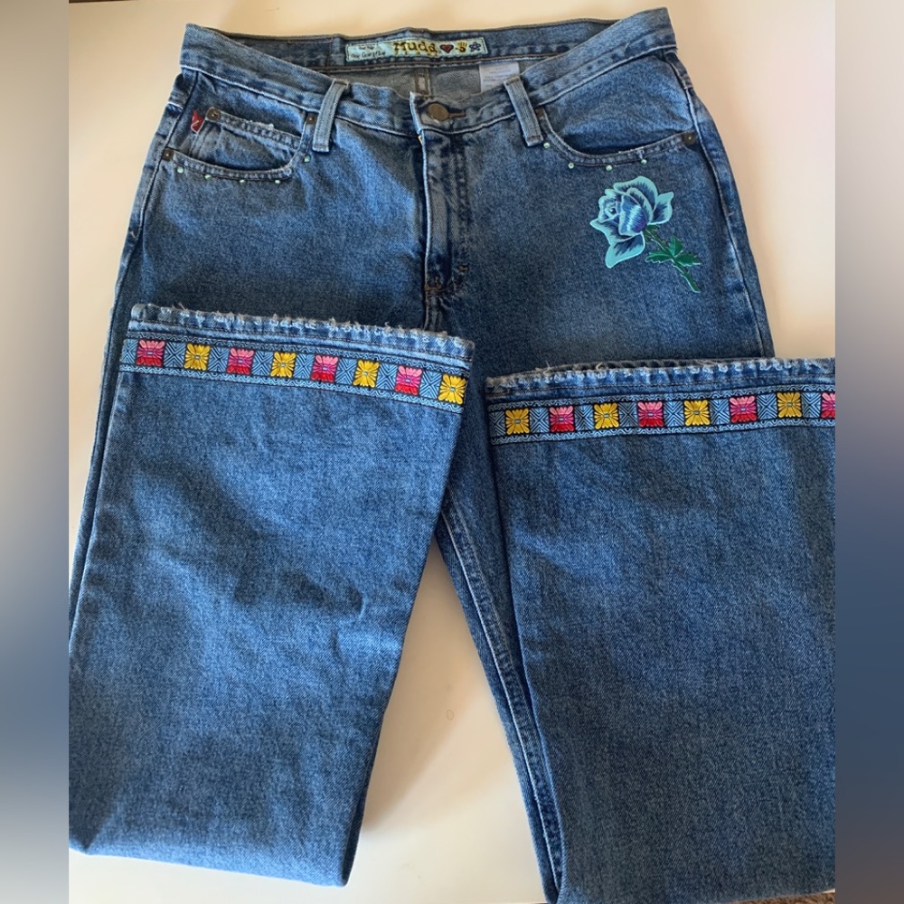 Mudd Juniors Embroidered Jeans
